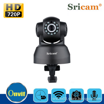 Sricam Top Sell HD720P Onvif 128GB plug and play infrared surveillance P2P PTZ Indoor IP Camera